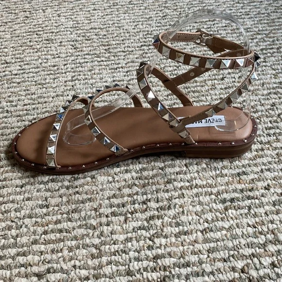 Steve Madden Travel tan sandals women’s size 8 - Picture 4 of 10